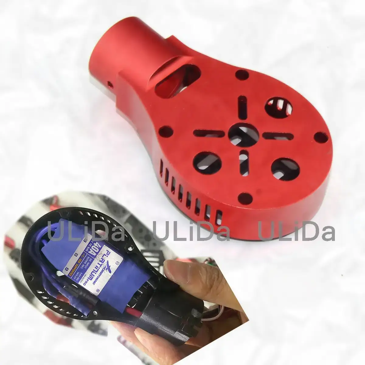 Rc Airplane Motor Mount Aluminum - D30 Braket Penyangga Motor Aluminium +