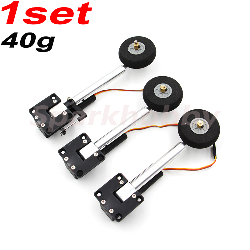 Rc Airplane Electric Landing Gear Retract - 1Set 40G Steering Gear Worm Metal