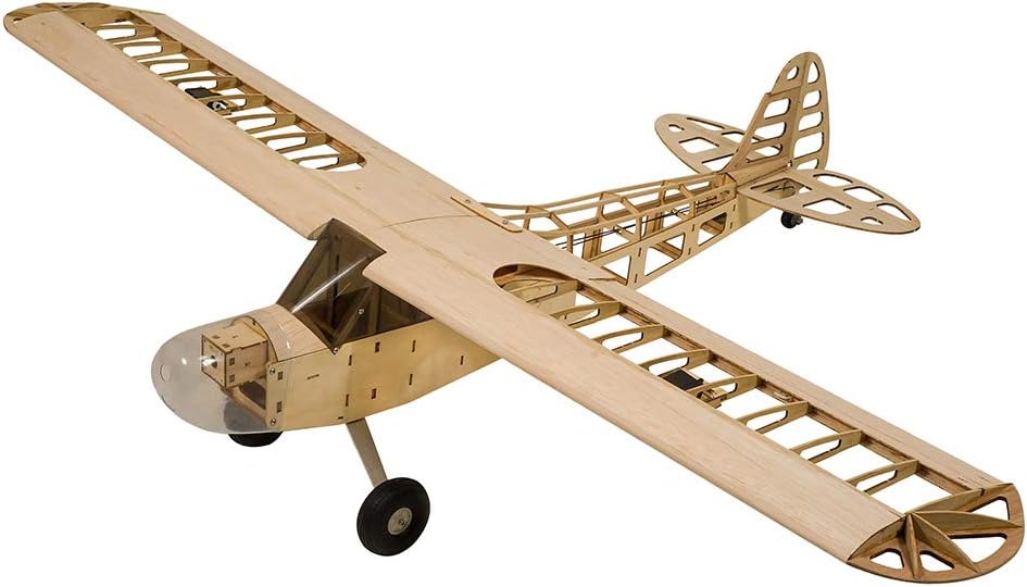 Rc Airplane Balsa Wood Kit Laser Cut - Pesawat Model Kayu Balsa Piper J-3