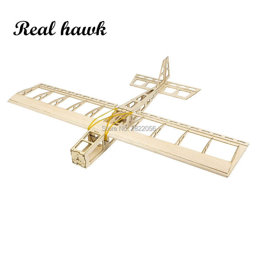 Rc Airplane Balsa Wood Kit Laser Cut - Pesawat RC Skala Real Hawk dari