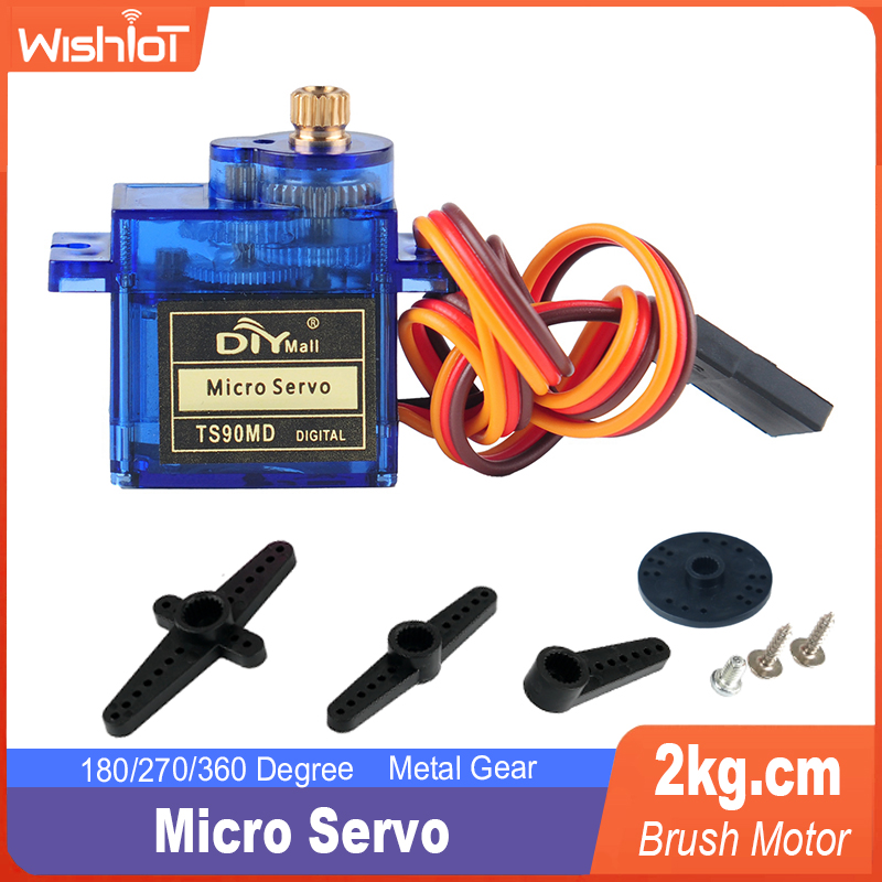 Rc Plane Servo 9G Metal Gear Micro - Set Motor Servo mikro, gigi logam