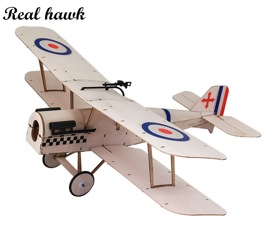 Rc Airplane Balsa Wood Kit Laser Cut - Sopwith-SE5A 378Mm Balsa Biplane Kit Pesawat