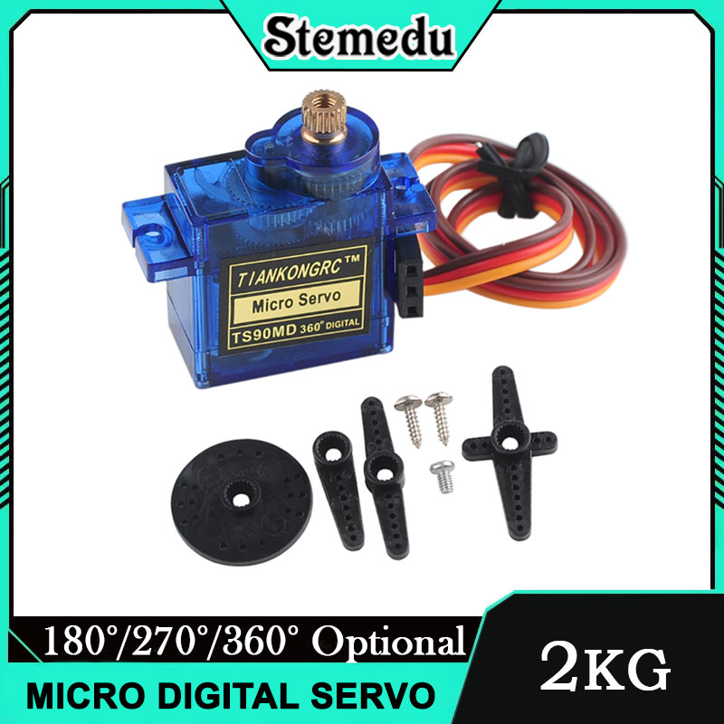 Rc Plane Servo 9G Metal Gear Micro - 9g Perlengkapan Logam Servo Mikro 90/180/270