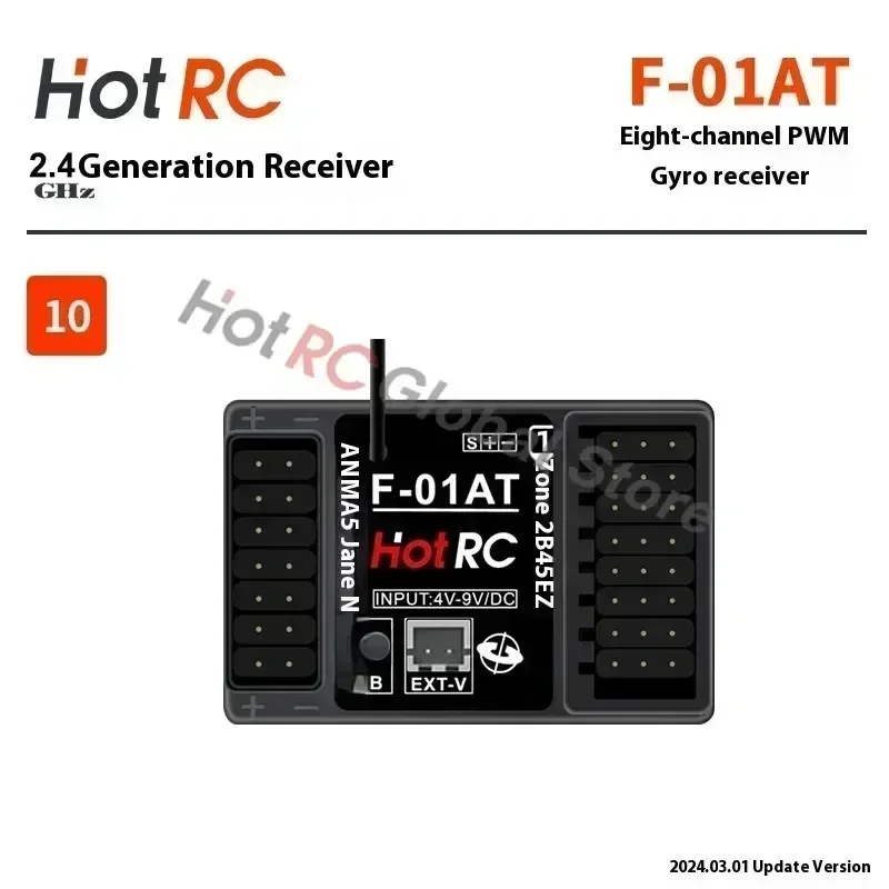 HOTRC 2.4Ghz 4/6/8 Channel F-0 - Rc Airplane Flight Controller Gyro ulasan dan harga