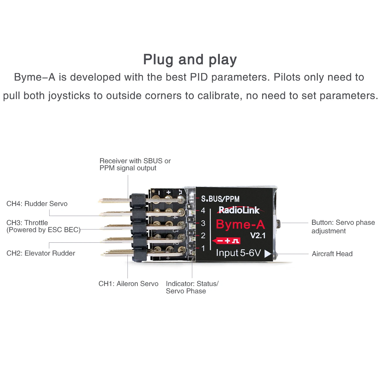 Radiolink Byme-A Byme-D Flight - Rc Airplane Flight Controller Gyro ulasan dan harga