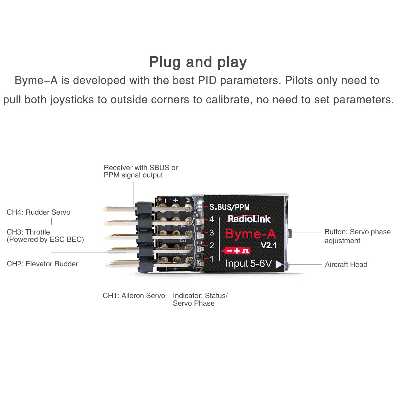 Radiolink Byme-A Byme-D Flight - Rc Airplane Flight Controller Gyro ulasan dan harga