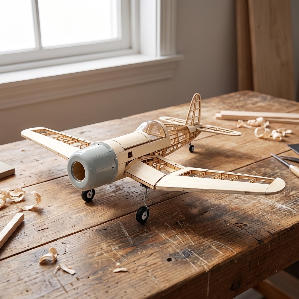 Kit Rangka Pesawat RC Kayu Bal - Rc Warbird Balsa Model Airplane ulasan dan harga