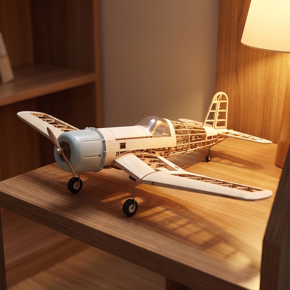 Kit Rangka Pesawat RC Kayu Bal - Rc Warbird Balsa Model Airplane ulasan dan harga