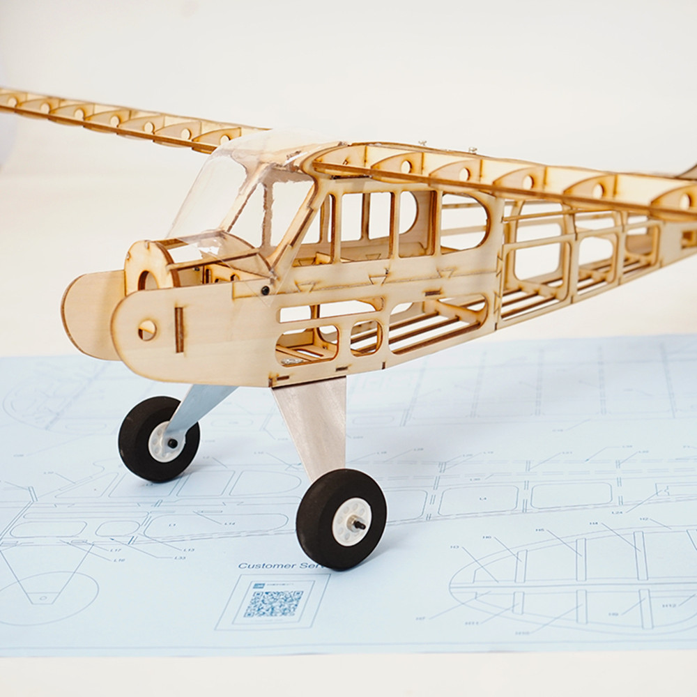 RealHawk Bingkai J3 Pesawat RC - Rc Airplane Balsa Wood Kit Laser Cut ulasan dan harga