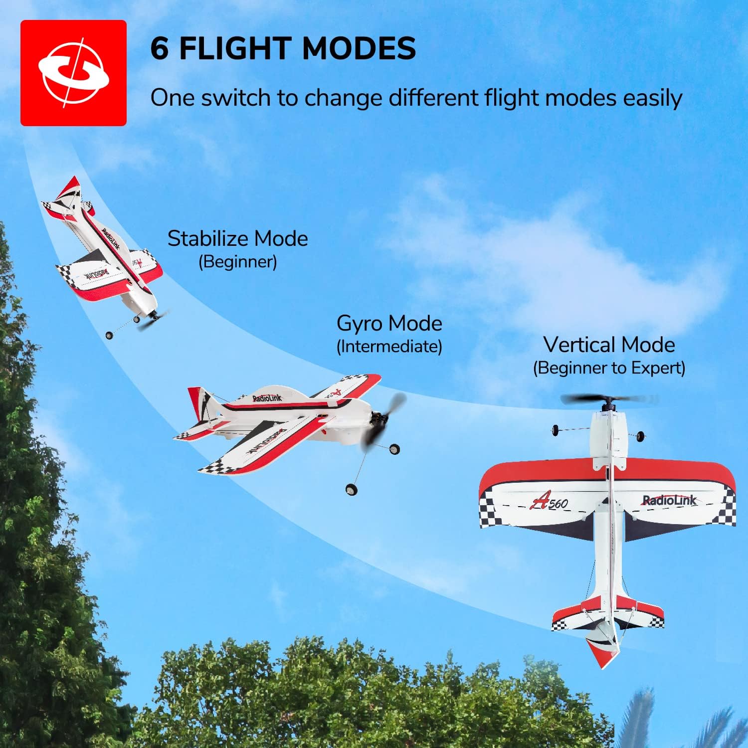 Radiolink A560 6 Mode Penerban - Rc Airplane Flight Controller Gyro ulasan dan harga