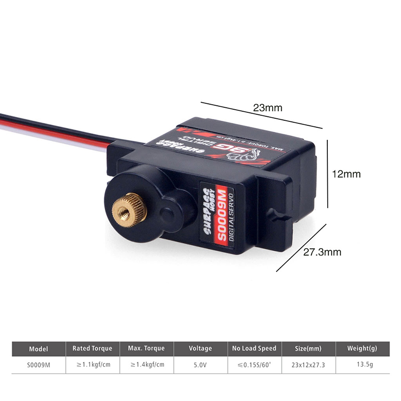 SURPASS HOBBY Digital Servo 1/ - Rc Plane Servo 9G Metal Gear Micro ulasan dan harga