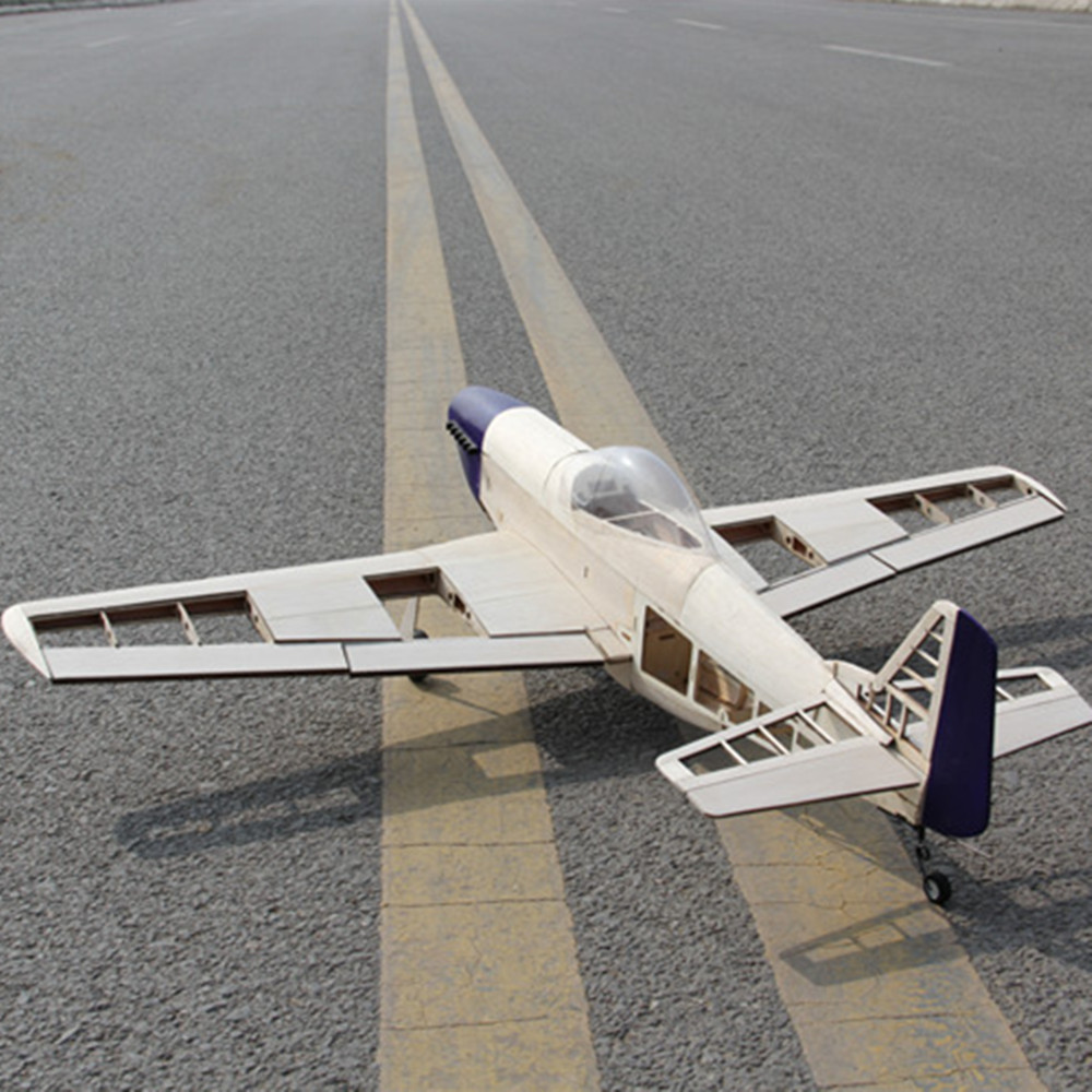 P51 Mustang 1010Mm Kit Pesawat - Rc Warbird Balsa Model Airplane ulasan dan harga
