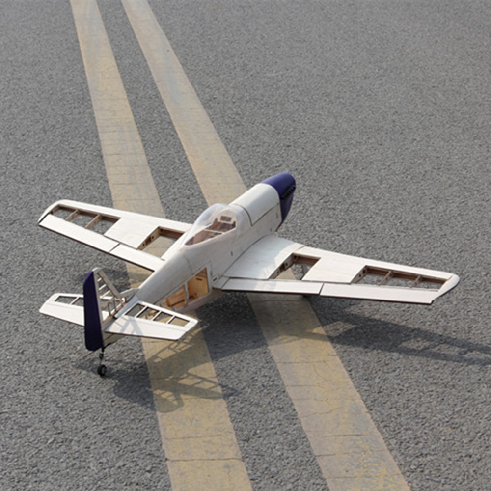 P51 Mustang 1010Mm Kit Pesawat - Rc Warbird Balsa Model Airplane ulasan dan harga
